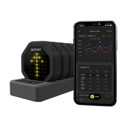 Sportreact Starter-Kit – Komplettes System zur Messung reaktiver Agilität – interaktives Sensorsystem für Reaktionszeit und Timing in Sport, Rehabilitation und (Physio-)Therapie